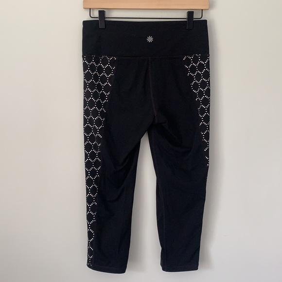 Like new Athleta crop laser cut leggings - Picture 4 of 6